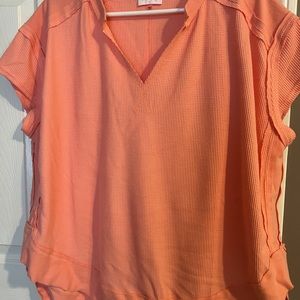 Pink Lily waffle knit top